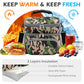 Double Layer Cooler Insulated Lunch Bag Adult Lunch Box Large Tote Bag for Men (Forest)