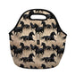 LunchTote Zippered Bag Insulated Neoprene Caddy (Free Rein / Large 4.5 Quart Lunch Tote)
