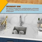 15x15In Stainless Steel Kitchen And Bar Sink