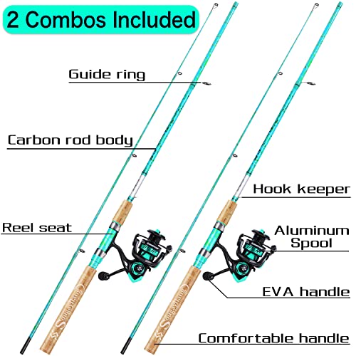Spinning Fishing Rod Combo (2 Count)