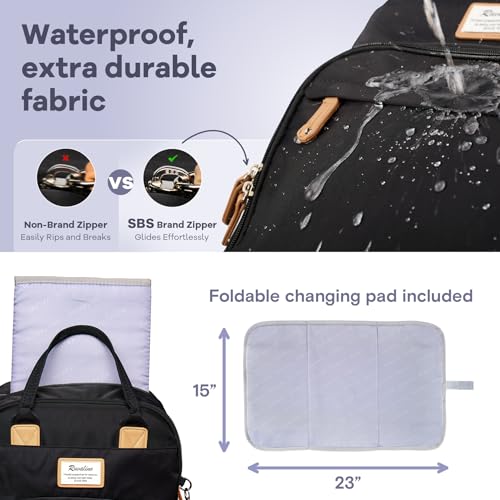 Baby Diaper Bag Backpack with Changing Pad
