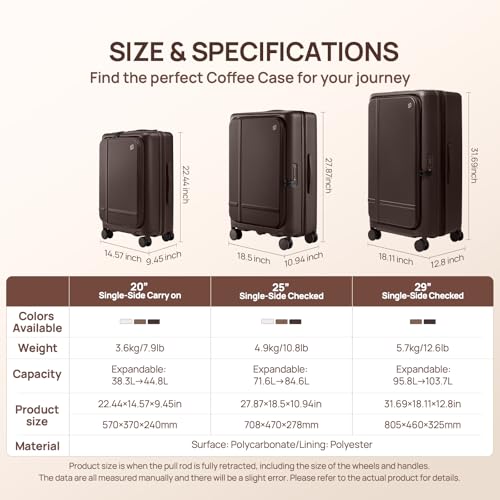 Medium Checked Luggage 25 Inch