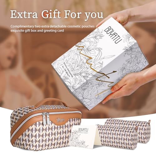 Travel Makeup Bags for Women (3 Count)