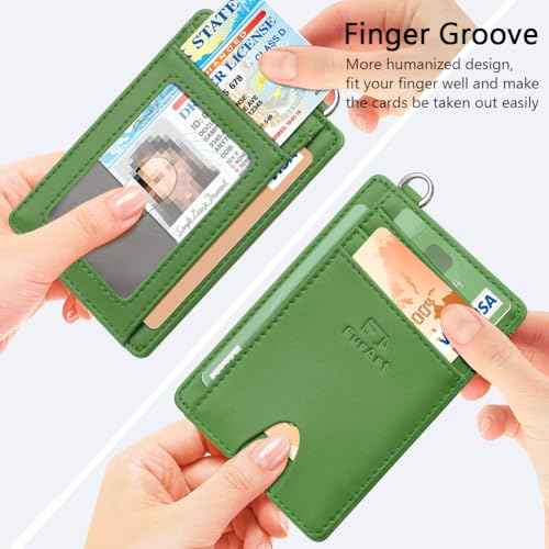 Slim Minimalist Wallet RFID Credit Card Holder for Men