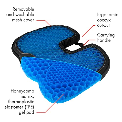 IN9115 Comfy Gel Coccyx Cushion Gel Seat Cushion