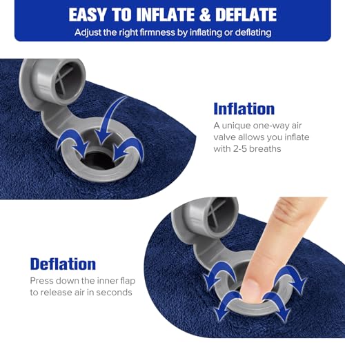 Inflatable Travel Pillow for Sleeping Airplane
