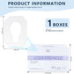 1 Pack (250 Pieces) Disposable Toilet Seat Covers Flushable Paper Toilet Seat Cover for Bathroom, Hotels, Travel, Kids or Adults