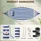 Cotton Hammock 8.9x4.9ft Holds Up to 660lbs Prevents Side