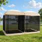 Screen House Room 2024 Upgraded 2 in 1 Screen Tent PoP Up Gazebo® with Mesh Mosquito Netting