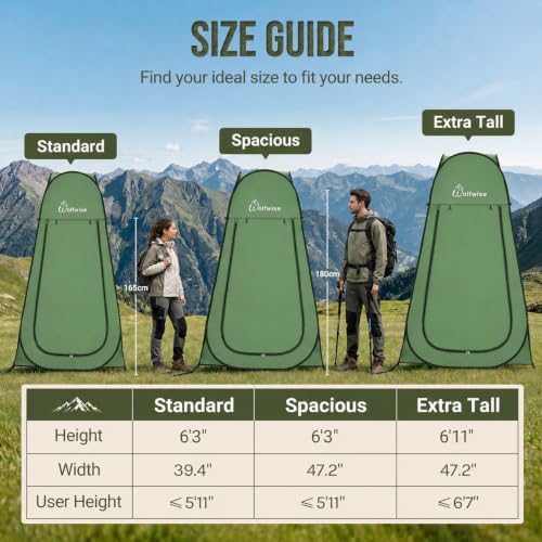 Pop Up Shower Tent for Camping Essentials