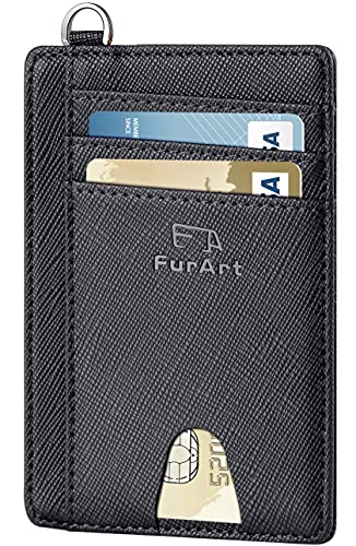 Slim Minimalist Wallet RFID Credit Card Holder for Men