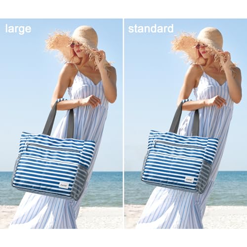 Beach Bag Waterproof Sandproof Large Capacity Foldable for Women