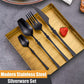 24 Piece Black Silverware Set for 6 (6 Count)
