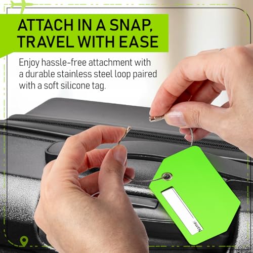 Travel Set Luggage Straps & Silicone Tags