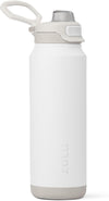 ZULU Powerfill Pro 32oz Stainless Steel Water Bottle with Quick Fill Lid, Triple Walled Vacuum Insulated Metal, Leak Proof Locking Lid, Sip and Chug, Reusable BPA Free, White - Roamly