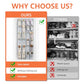 24 Pockets Over the Door Shoe Organizer Hanging Shoe Organizer for Closet