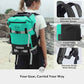30/40/55L Waterproof Dry Backpack & Phone Case - Large Floating Dry Bag for Kayaking, Travel, Hiking, Fishing, Camping, Motorcycles & Beach, Heavy-Duty Roll Top Men/Women (Teal)