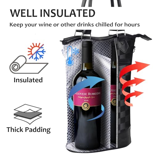 2 Bottle Wine Cooler Bag Tote