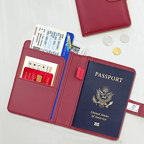 Premium Leather Passport Holder Covers Case