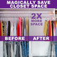 Premium Clear Invisible Acrylic Hangers (50 Count)