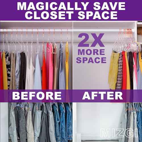 Premium Clear Invisible Acrylic Hangers (50 Count)