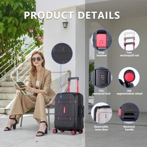 Zipperless Luggage Set 2 Pieces (2 Count)