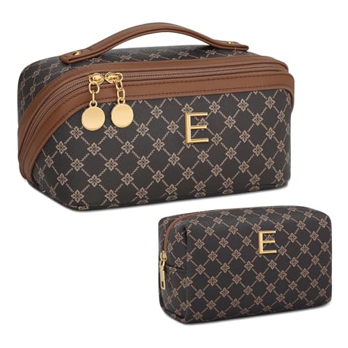 Initial Makeup Bag Personalized Gift for Women Teen Girls