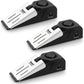 3 Pack Door Stop Alarm, Door Stopper with 120DB Security Alarm, Floor Wedge Door Stop Siren, Door Security Devices for Traveling, Apartment, Hotel and Home, Black