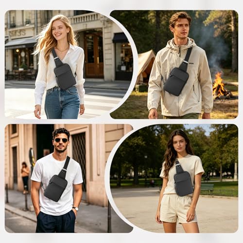 Sling Bag Anti Theft Sling Crossbody Bag for Women Men