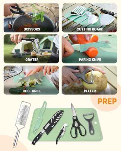 Portable Camping Cooking Utensils Set 28PCS (28 Count)