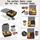 Kids Lunch Box with Thermo Insulated Lunch Bag for School (8 Count)