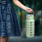 64oz Glass Water Bottle with Straw and Lid