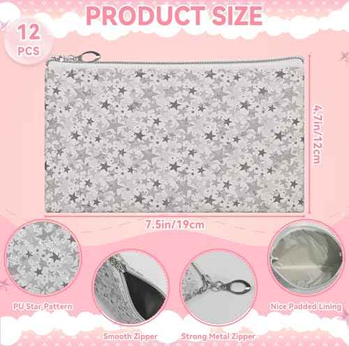 12 Pieces Cosmetic Bag for Women (12 Count)