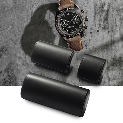Single Watch Roll Travel Case Black