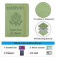 Premium Leather Passport Holder Covers Case