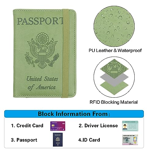 Premium Leather Passport Holder Covers Case