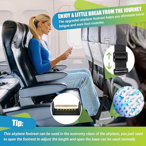 Foot Hammock for Plane Travel (2 Count)