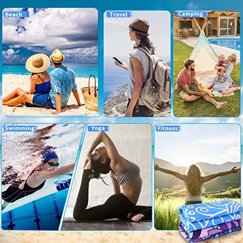 Microfiber Beach Towel Oversized 71x32 (2 Count)