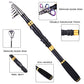 Carbon Fiber Telescopic Fishing Pole with Spinning Reel