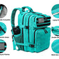 Military Tactical Backpack for Men and Women 45L Army 3 Days Assault Pack Bag Large Rucksack with Molle System Lake Blue