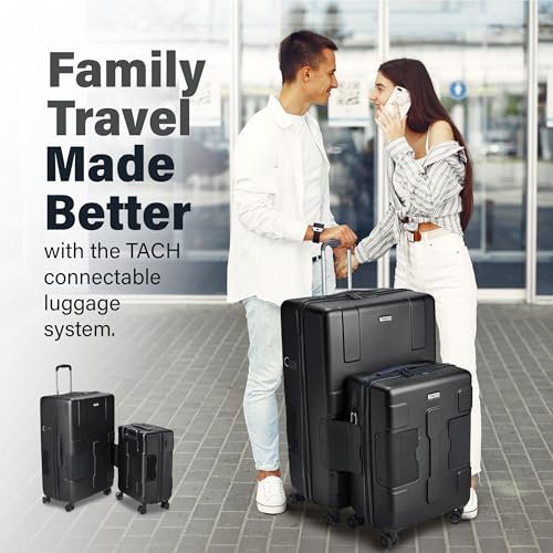 Patented Connecting Hard Shell 2 Piece Luggage Set (2 Count)