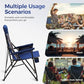 Heavy Duty 550LBS Padded Camping Chairs with Lumbar Support (2 Count)