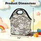 Neoprene Lunch Tote Insulated Thermal Reusable Lunch Bag Box for Boys Men with Zipper