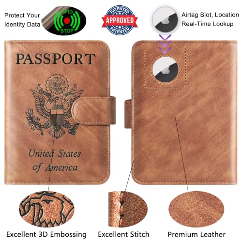 Airtag Passport Holder for Travel