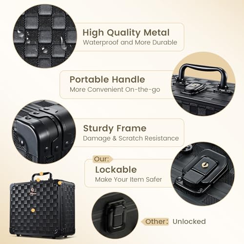Makeup Bag with LED Mirror
