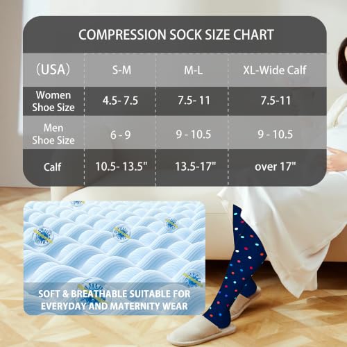Cotton Compression Socks for Women&Men 20