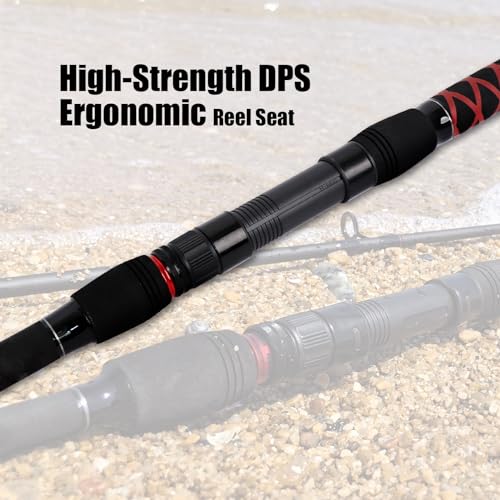 Surf Spinning Fishing Rod Carbon Fiber Travel Fishing Rod (2 Count)