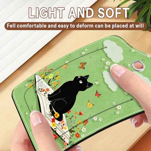 2 Pcs Cat with Book Luggage Tags for Suitcase (2 Count)
