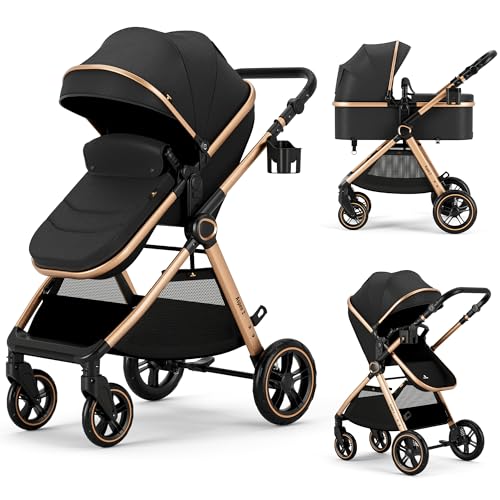 2-in-1 Convertible Baby Stroller for Newborn to Toddler