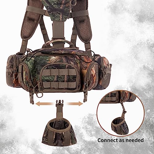 Hunting Backpack Hunting Fanny Pack with Binocular Harness for Bow Rifle